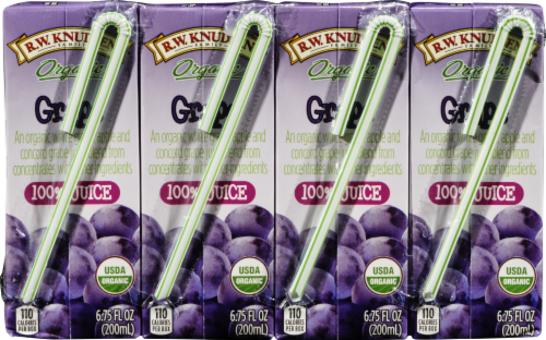 R.W. Knudsen Organic Grape Juice Boxes Perspective: back