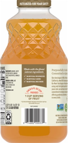 R.W. Knudsen Just Mango Juice Perspective: back
