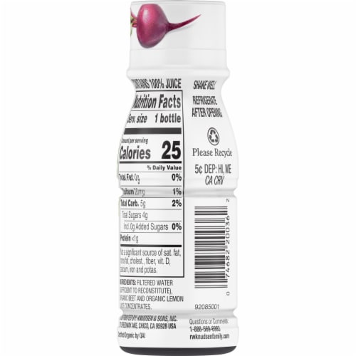R.W. Knudsen Organic Beet Shot Perspective: back