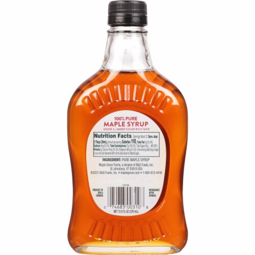 Maple Grove Farms® 100% Pure Maple Syrup Perspective: back