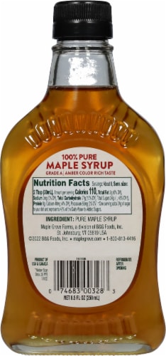 Maple Grove Farms® 100% Pure Maple Syrup Perspective: back