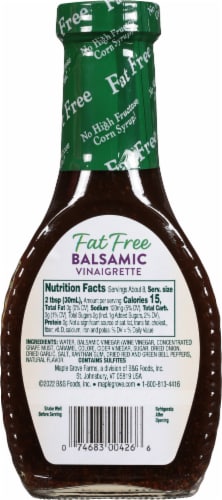 Maple Grove Farms Fat Free Balsamic Vinaigrette Perspective: back