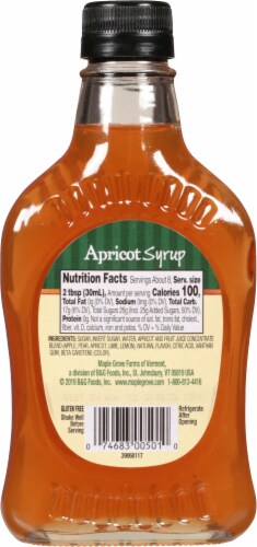 Maple Grove Farms Apricot Syrup Perspective: back