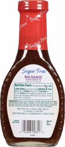SUGARFREE BALSAMIC VINGAIGRETTE Perspective: back