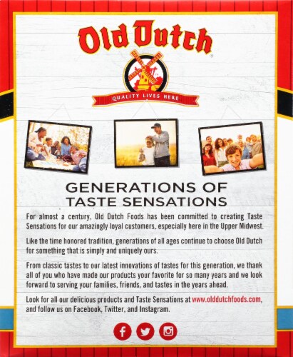 Old Dutch® Gluten Free Rip-L Potato Chips Twin Pack Perspective: back