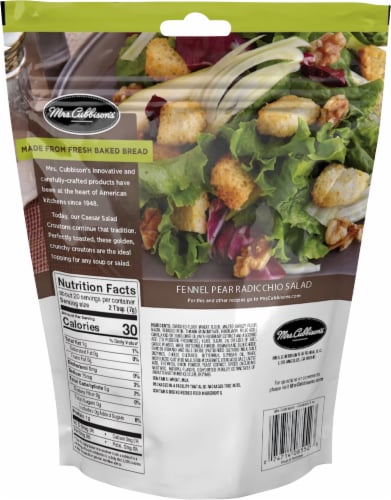 Mrs. Cubbison's® Restaurant Style Caesar Salad Croutons Perspective: back
