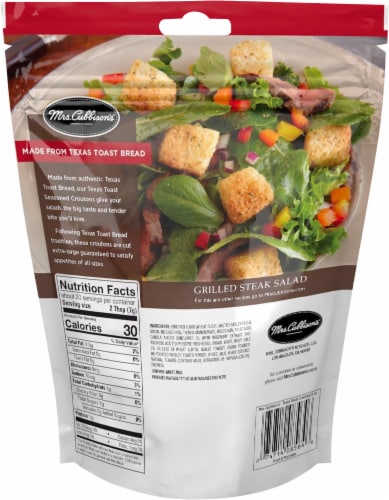 Mrs. Cubbison's® Texas Toast Seasoned Croutons Perspective: back