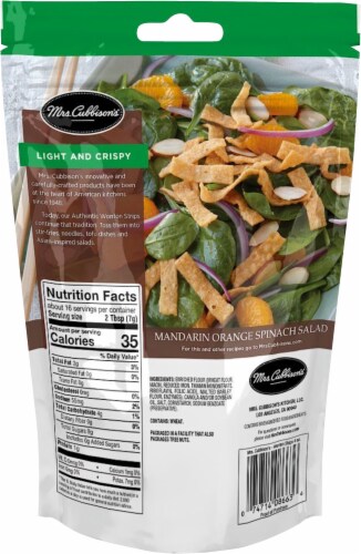 Mrs. Cubbison's® Authentic Wonton Strips Perspective: back