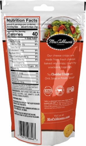 Mrs. Cubbison's® Cheddar Crisps Perspective: back