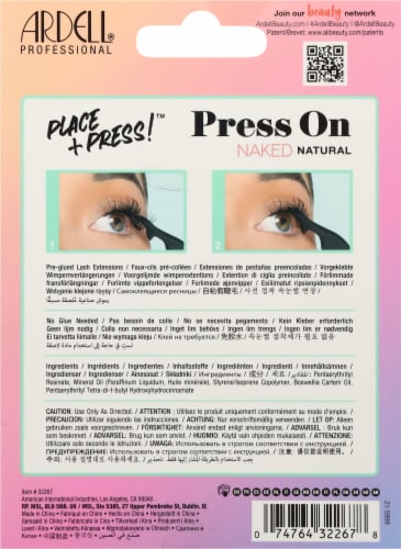 Ardell® Naked Press On Pre-Glued Under Last Extensions Perspective: back