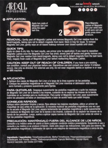 Ardell® Waterproof Black Magnetic Liner & Lash Demi Wispies Magnetic Lashes Perspective: back