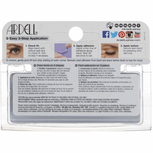 Ardell 105 Black Fashion Lashes Perspective: back
