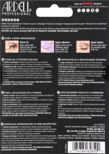 Ardell® Wispies Original Feathered Lash with Invisiband Multipack False Lashes Perspective: back