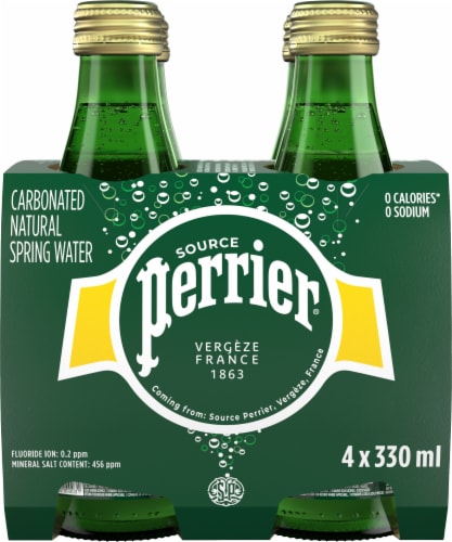Perrier Sparkling Natural Mineral Water Perspective: back