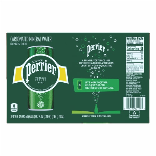 Perrier Sparkling Water Perspective: back