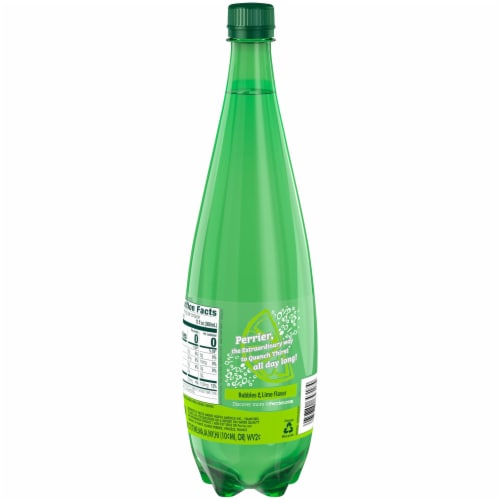 Perrier Lime Flavored Sparkling Water Perspective: back