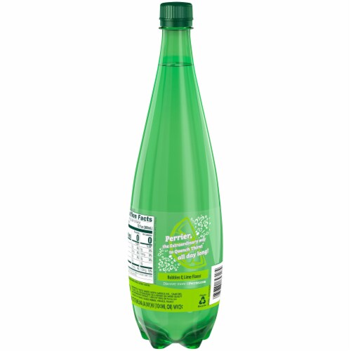 Perrier Lime Flavored Sparkling Water Perspective: back