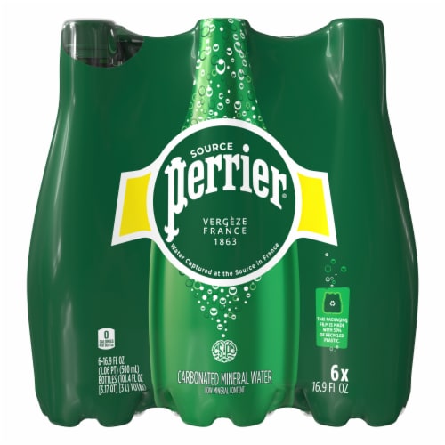 Perrier Sparkling Bottled Water Perspective: back