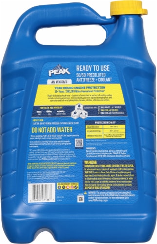 Peak 50/50 Prediluted Antifreeze + Coolant Perspective: back