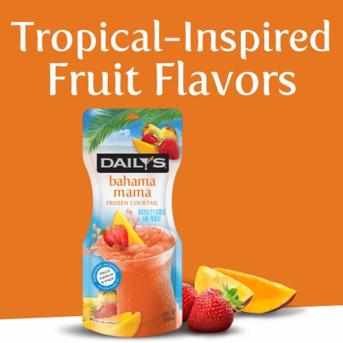 Daily's Bahama Mama Frozen Ready to Drink Cocktail Single Pouch Perspective: back