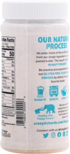 Crazy Richard's® 100% Pure All Natural Peanut Powder Perspective: back