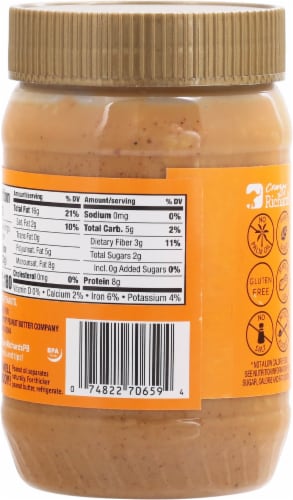 Crazy Richard's Crunchy Peanut Butter Perspective: back