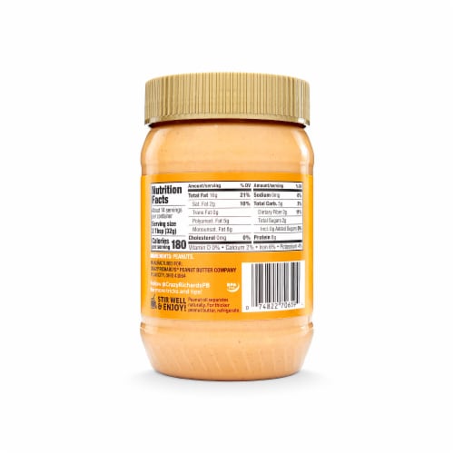 Crazy Richard's Crunchy Peanut Butter Perspective: back