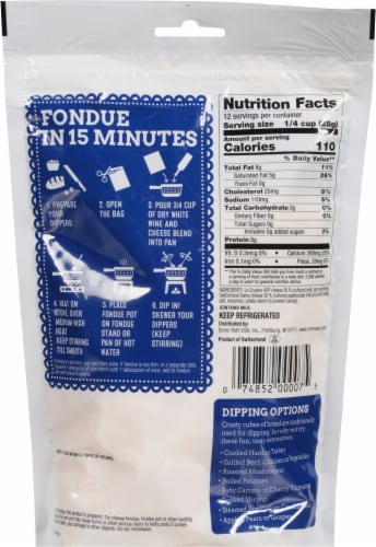 Emmi Fondue Traditional Cheese Blend Perspective: back