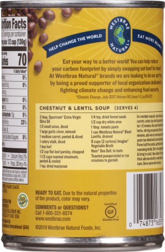 Westbrae Natural® Organic Black Lentils Perspective: back