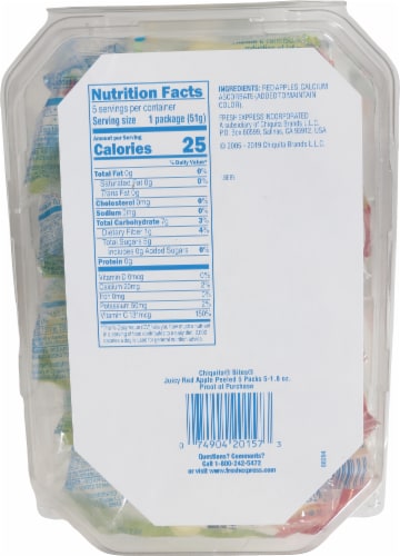 Chiquita® Peeled Red Apple Bites Multi-Pack Perspective: back