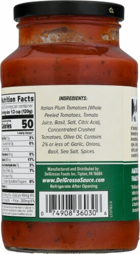 La Famiglia DelGrosso™ Chef John's Tomato Basil Pasta Sauce Perspective: back