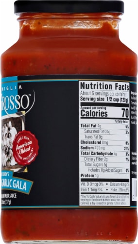 La Famiglia Del Grosso Roasted Garlic Pasta Sauce Perspective: back