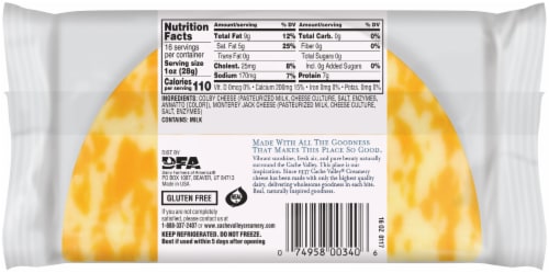 Cache Valley Colby & Monterey Jack Block Cheese Perspective: back