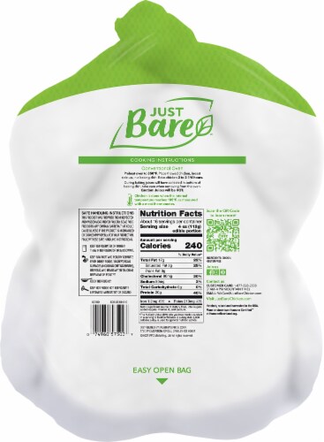 Just Bare - JUST BARE Natural Fresh Whole Chicken Bone-In (64 oz), Shop