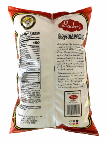 Backer's BBQ Potato Chips Perspective: back