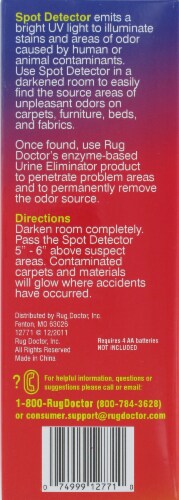 Rug Doctor® Spot Detector Extra-Bright Ultra-Violet Light Perspective: back