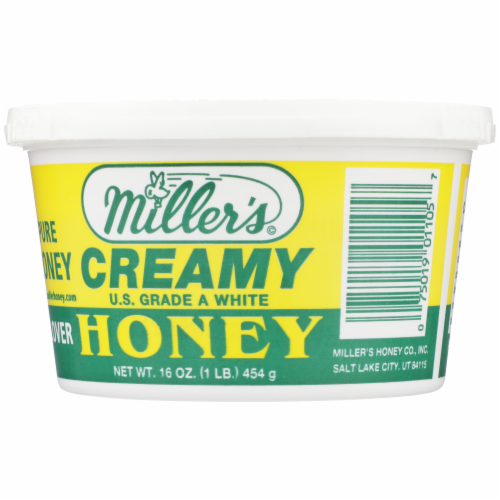 Miller's Honey® Creamy Honey Spread Perspective: back