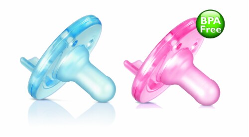 Philips Avent 3+ Months Assorted Soothie Baby Pacifiers Perspective: back