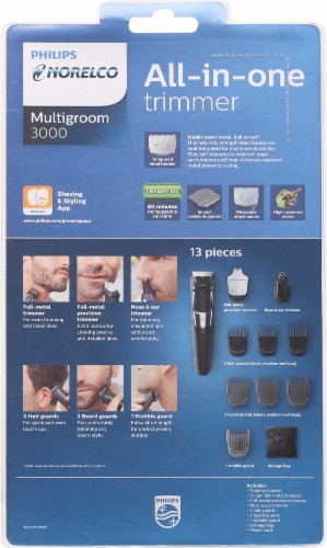 Philips Norelco Multigroom 3000 All-in-One Trimmer Perspective: back