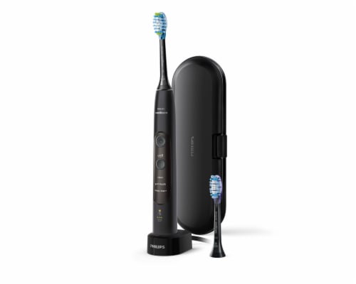 Philips Sonicare Black ExpertClean 7300 Rechargeable Electric Toothbrush Perspective: back