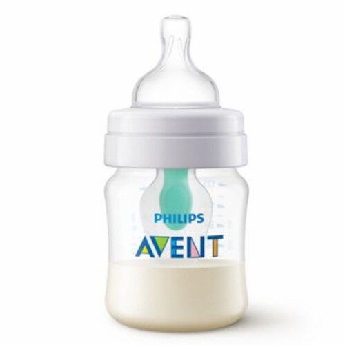 Philips Avent 4 oz. Wide-Neck Anti-Colic Bottle with Insert Perspective: back