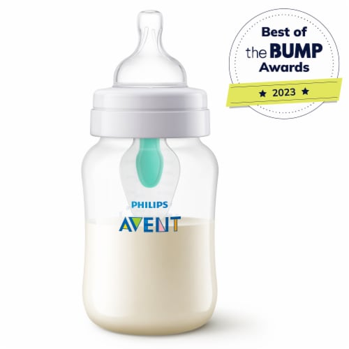 Philips AVENT Anti-Colic 9 oz Baby Bottle with AirFree Vent and Slow Flow Nipple Perspective: back