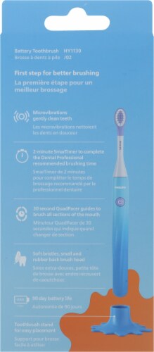 Philips Kids Power Toothbrush - Purple Blue Perspective: back