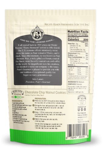 Pear's Gourmet Naturals Chopped Walnuts Perspective: back