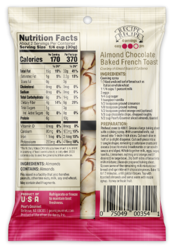 Pear's Gourmet Naturals Sliced Almonds Perspective: back