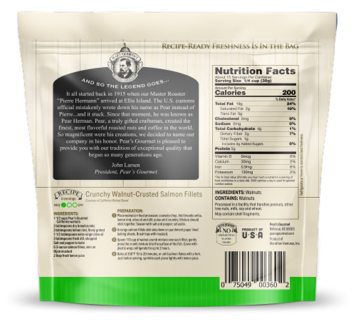 Pear's Gourmet Naturals Shelled Walnuts Perspective: back