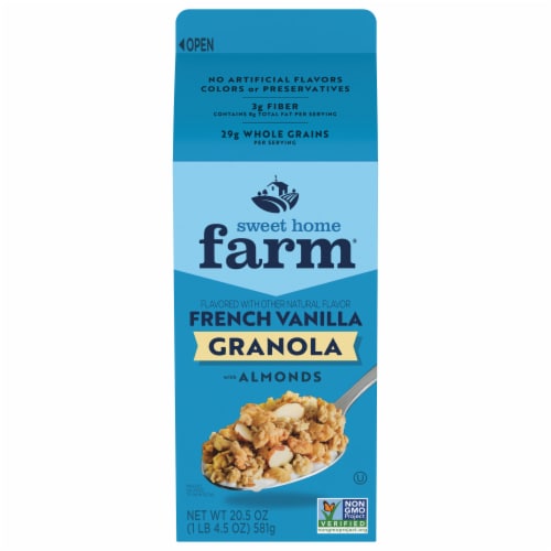 Sweet Home Farm French Vanilla Granola with Almonds Perspective: back