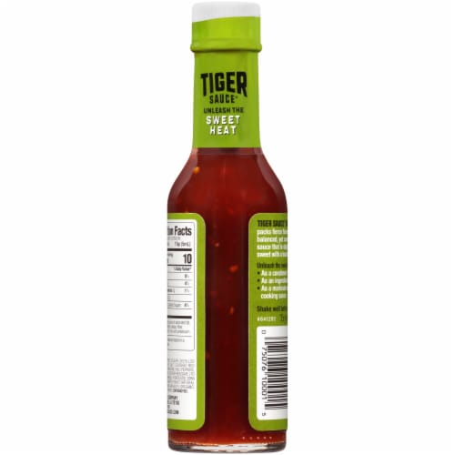 Try Me Tiger Sauce Original Sweet Heat Hot Sauce Perspective: back