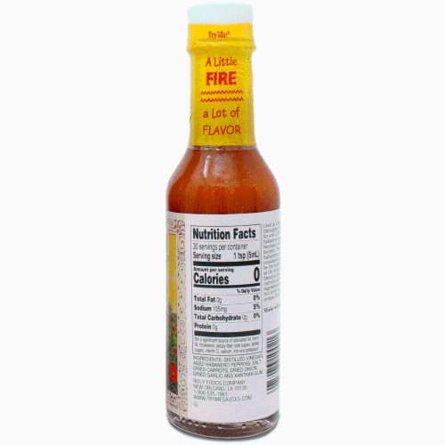 Try Me Yucatan Sunshine Prepared Habanero Pepper Sauce Perspective: back