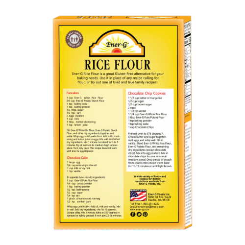 Ener-G™ Rice Flour Perspective: back